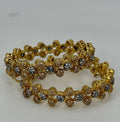 Sitara Champagne Pavé Bangle Pair