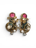 Gulaabi Fuchsia Bow Earrings