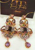 Hoop Earrings – Gold Engraved Mughal Pattern