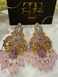 Pink Quartz Jhumka – Soft Feminine Gold