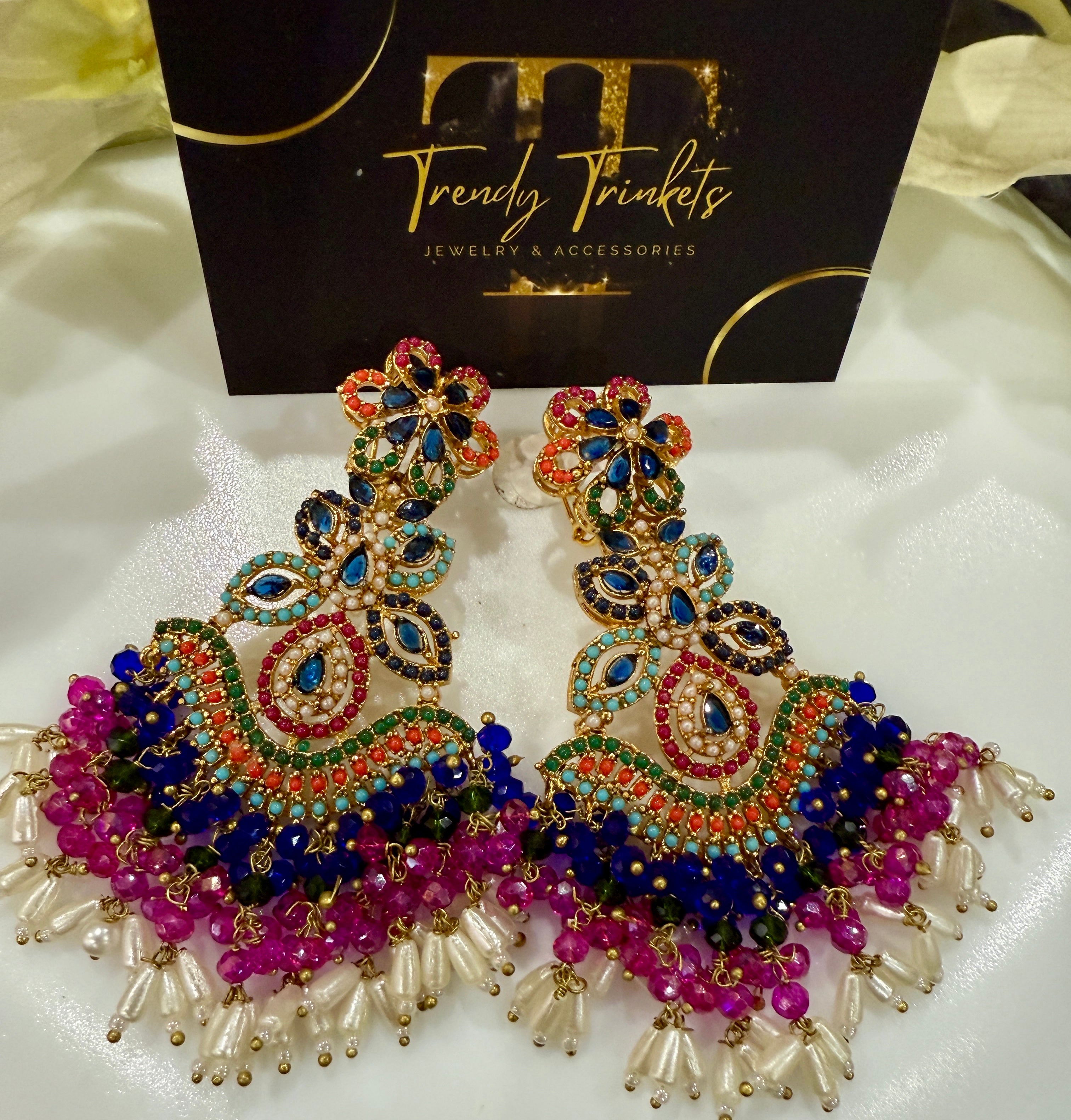 Kundan Chandbali Set – Complete Ear Ensemble