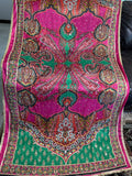 Embroidered Dupatta – Pastel Blue with Pearl Work