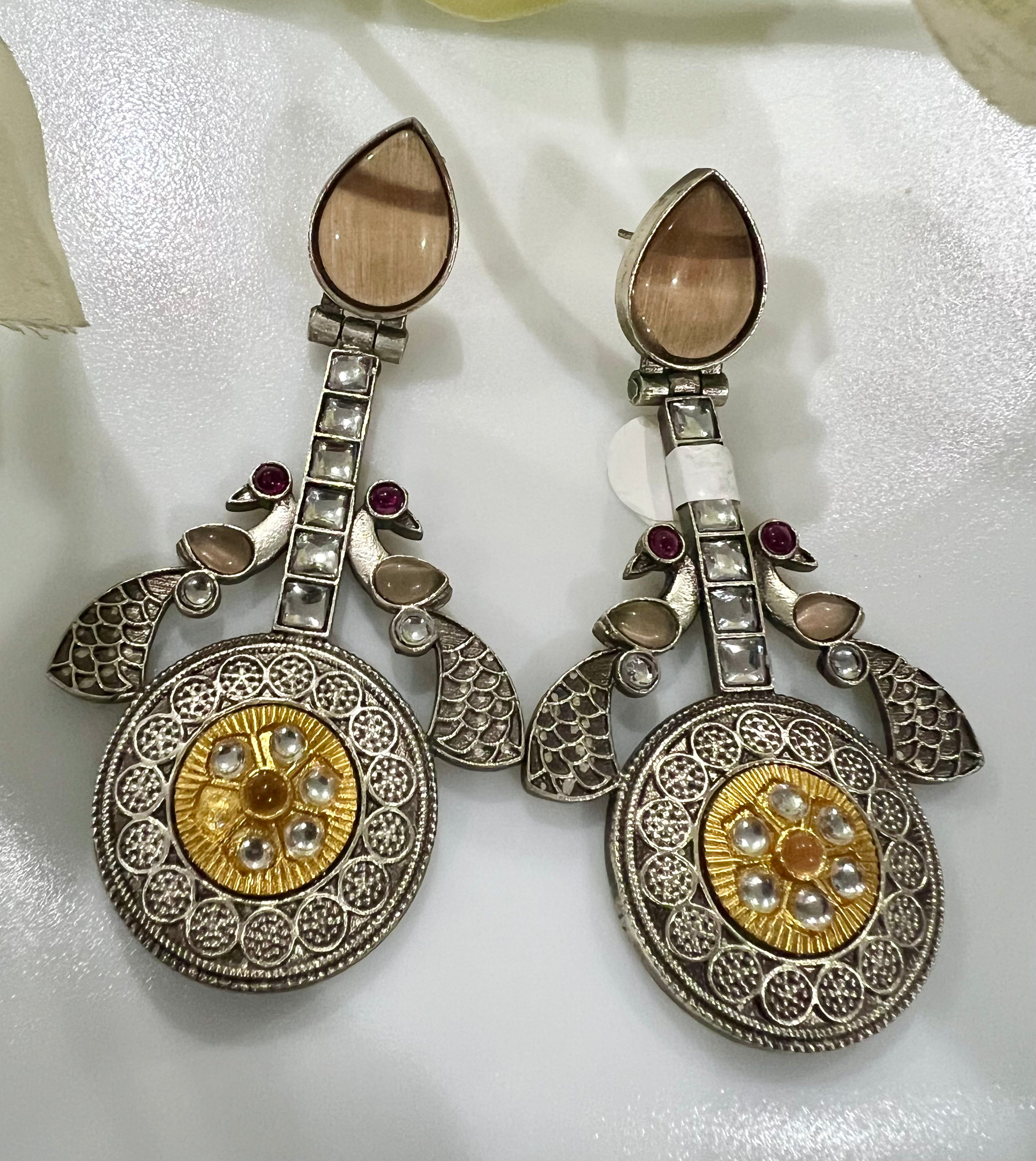 Designer Meenakari Long Earrings – Artist Edition