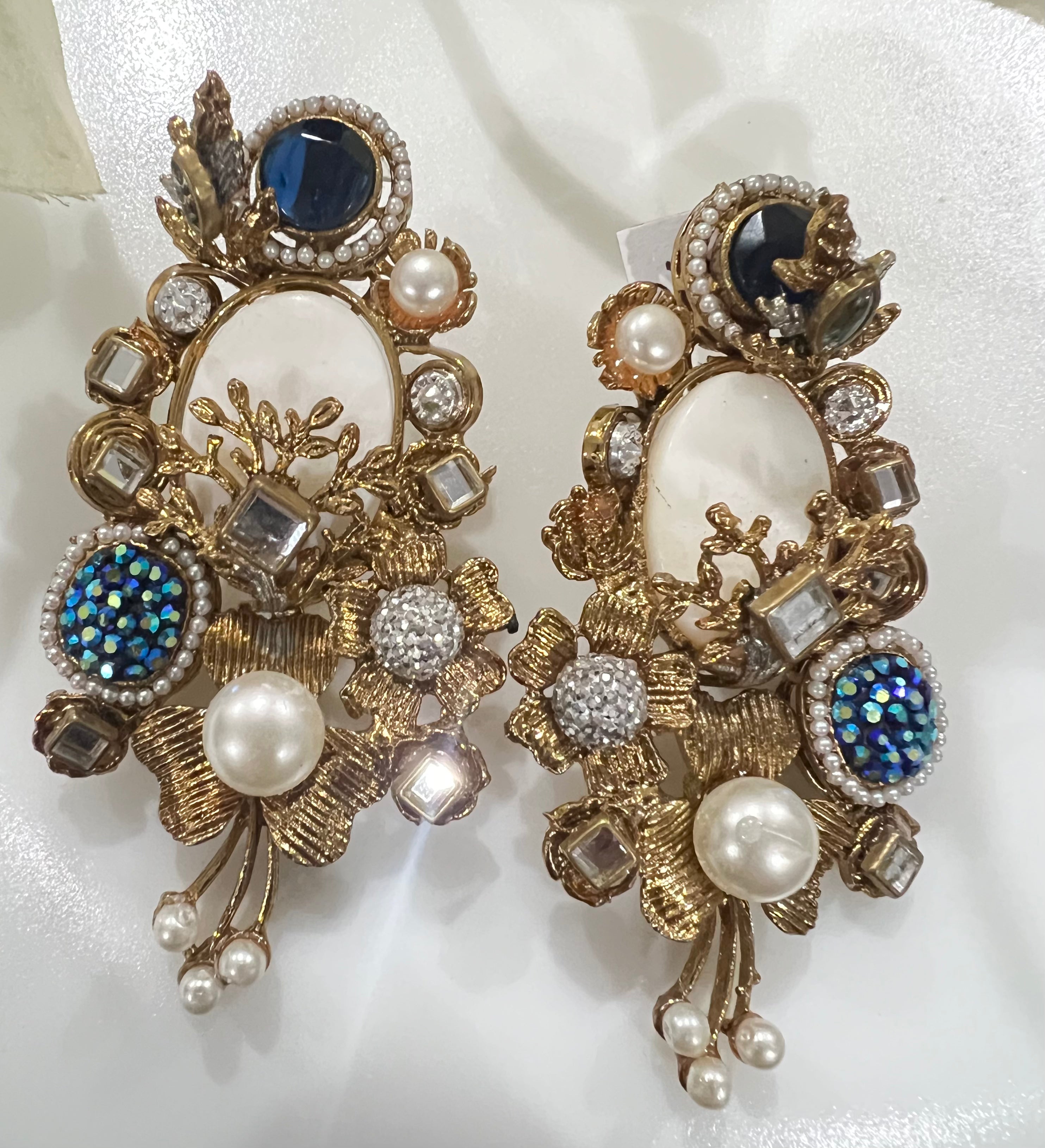 Designer Floral Kundan Jhumka – Garden Collection