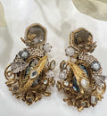 Designer Gold Ear Climber – Modern South Asian