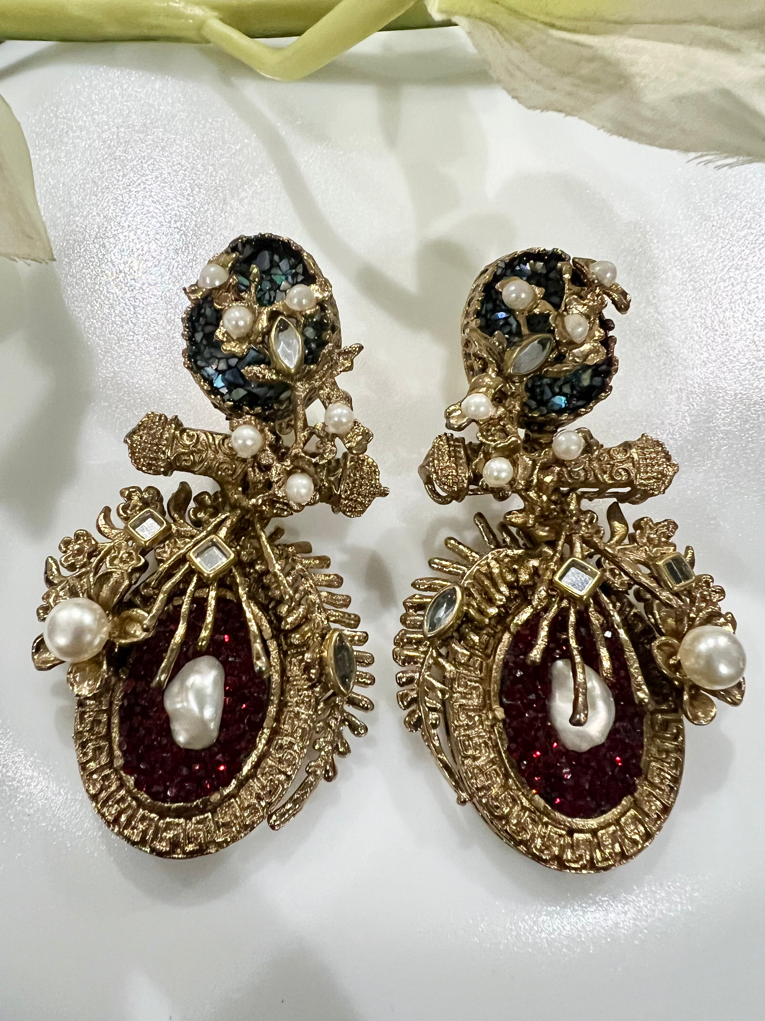 Designer Polki Cuff Earrings – Contemporary Luxury