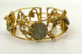 Blue Sapphire Stone Bangle Set – Gold Classic