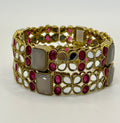 Polki Diamond Style Bangle – Single Piece Statement
