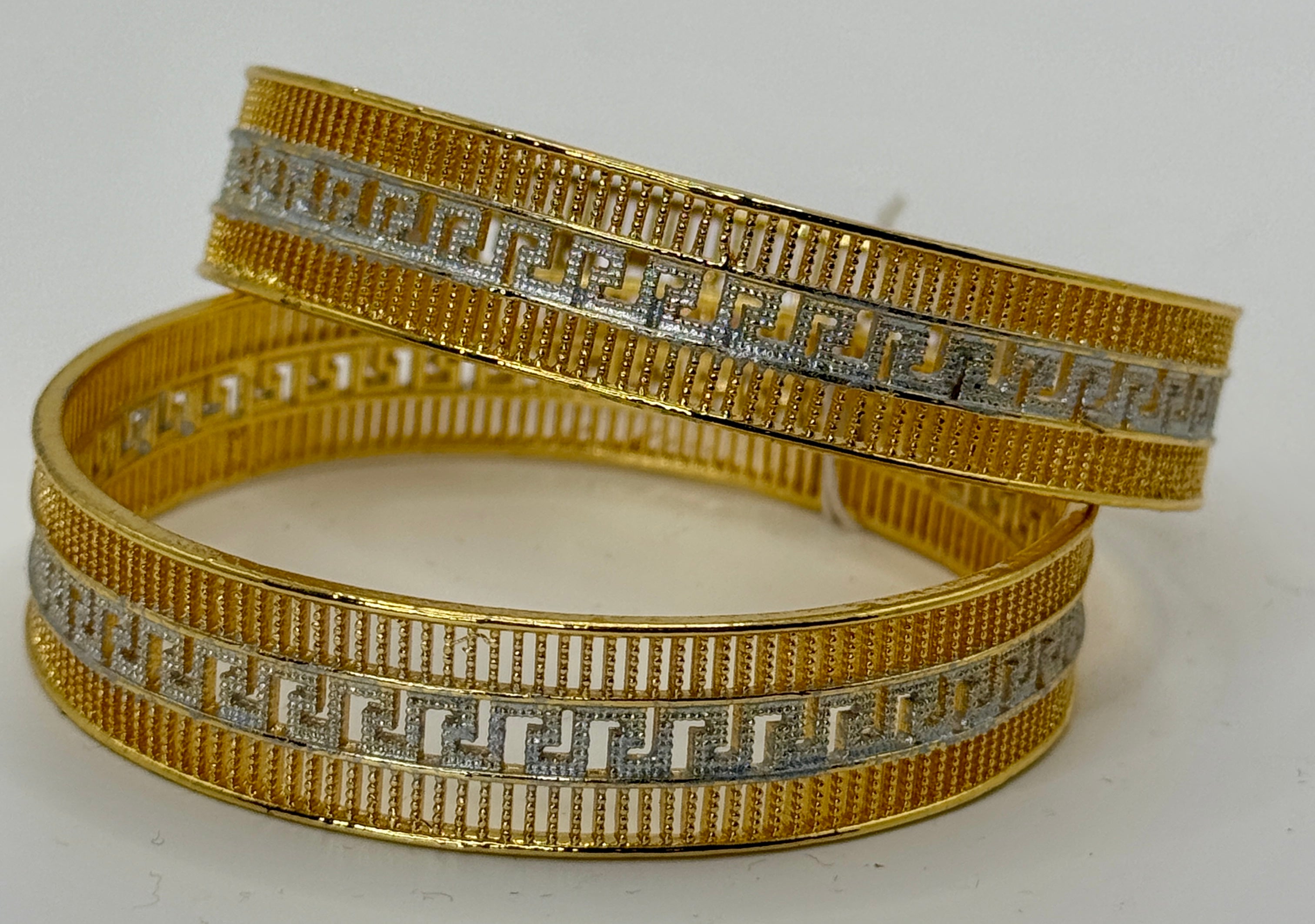 Oxidized Silver Stone Bangle Set – Boho Style