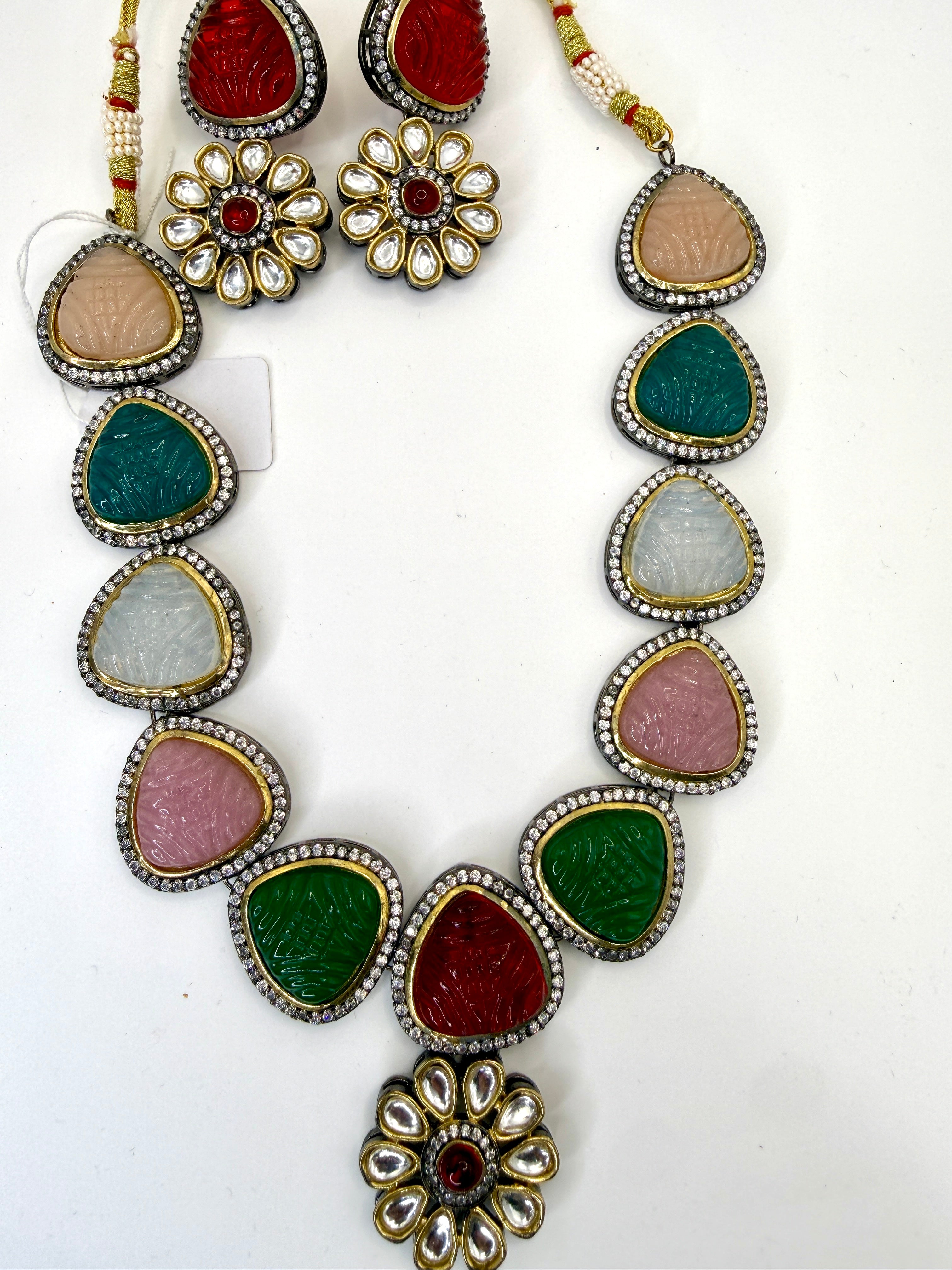 Polki & Pearl Bridal Set – Full Jewelry Collection
