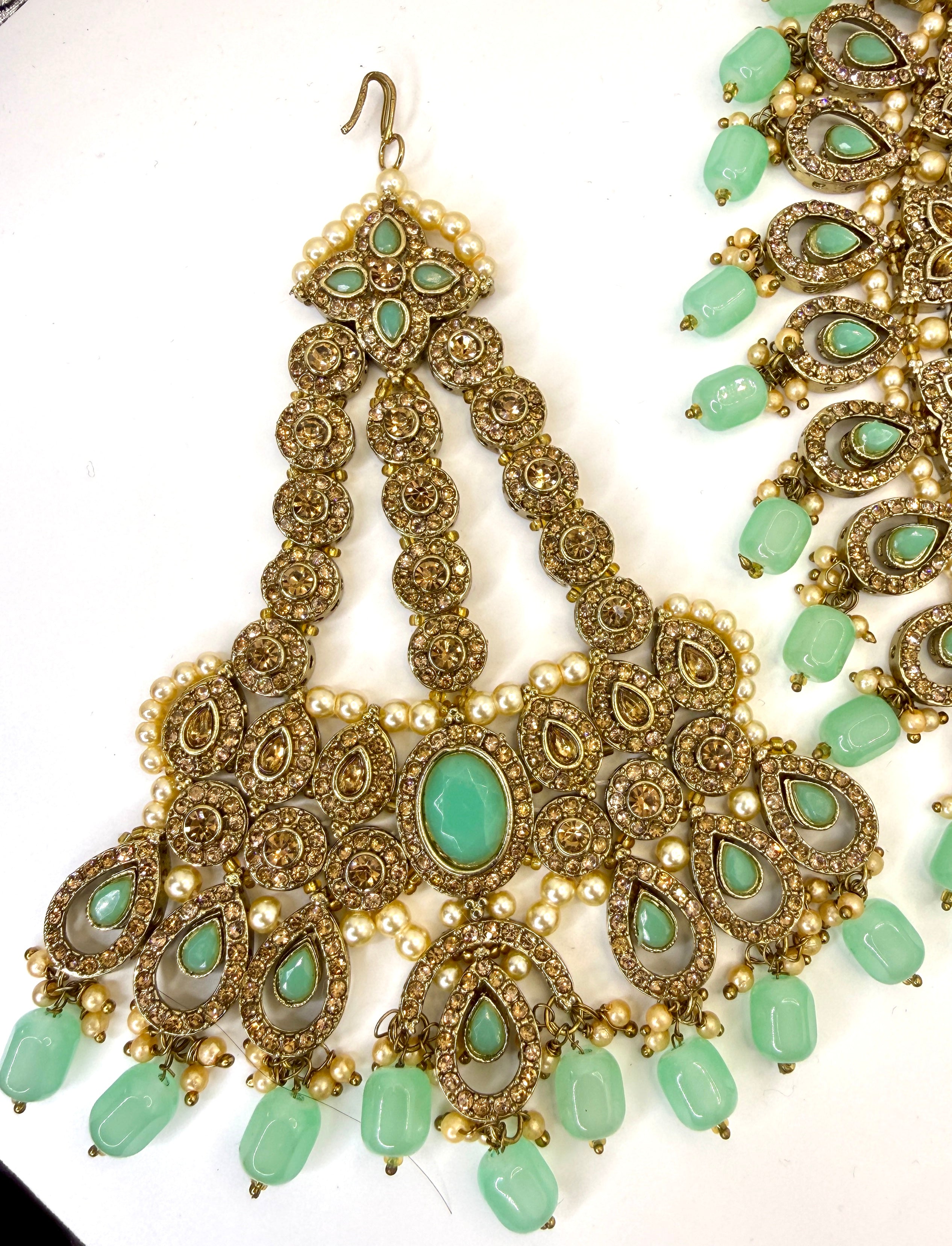 Turquoise & Coral Tribal Necklace – Balochi